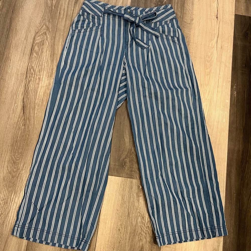 American Eagle High-Wasted Striped Palazzo Pant